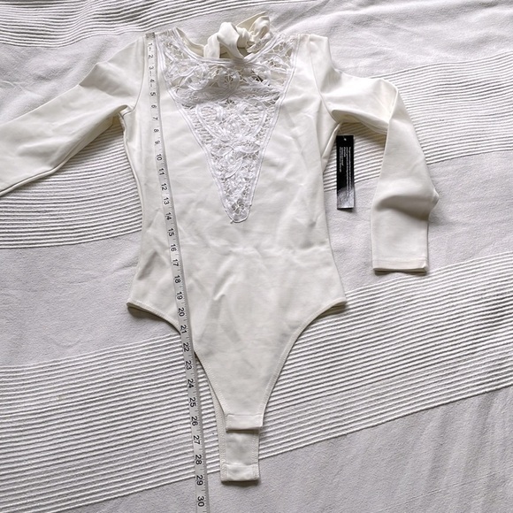 WYLDR Ivory Sacred Bodysuit With Lace XS - Picture 6 of 7